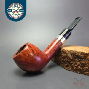 Design Berlin Potsdam Smooth Apple w/ Silver Estate Briar Pipe, Unsmoked, 9mm
