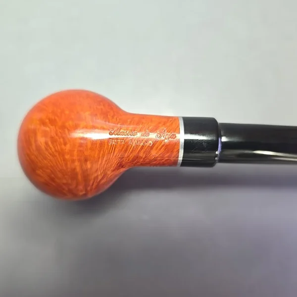 Mastro de Paja Dolce Vita L 03 Smooth Brandy Estate Briar Pipe, Unsmoked, 9mm - Image 10