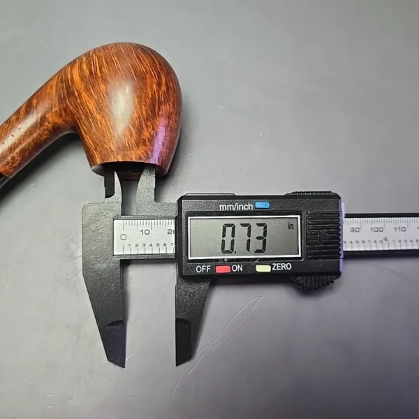 Gigi Millennium Smooth Brandy Estate Briar Pipe, Unsmoked, 9mm - Image 14