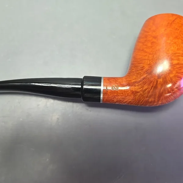 Mastro de Paja Dolce Vita L 03 Smooth Brandy Estate Briar Pipe, Unsmoked, 9mm - Image 12