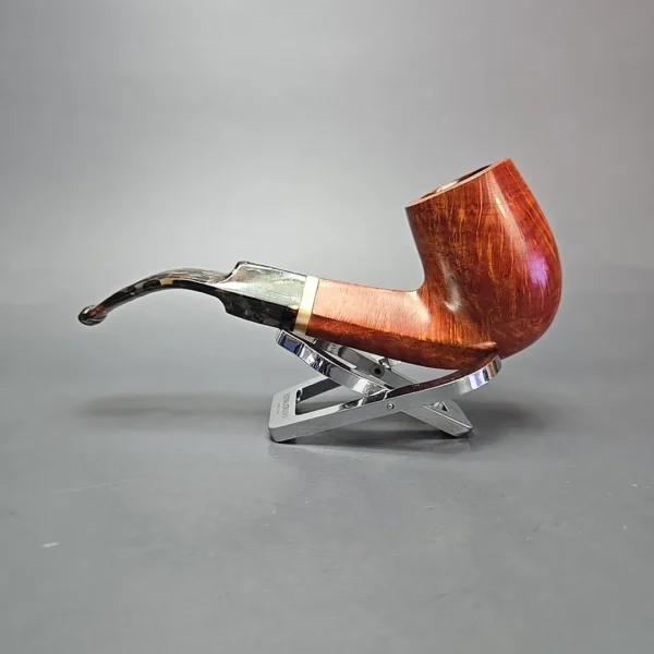 Lane Limited Smooth Bent Billiard w/ Acrylic Estate Briar Pipe, Italian Estates - Image 4
