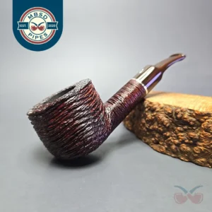 Savinelli Mega 121 EX Rusticated Pot Estate Briar Pipe, Unsmoked, 9mm