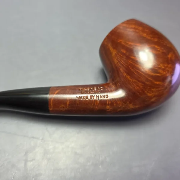 James Upshall A Grade Group 6 Smooth Bent Apple Estate Briar Pipe, Unsmoked - Image 8