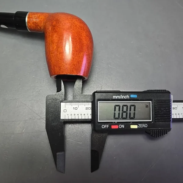 Mastro de Paja Dolce Vita L 03 Smooth Brandy Estate Briar Pipe, Unsmoked, 9mm - Image 14