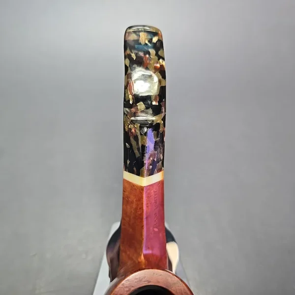 Lane Limited Smooth Bent Billiard w/ Acrylic Estate Briar Pipe, Italian Estates - Image 7