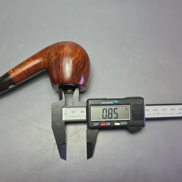 James Upshall A Grade Group 6 Smooth Bent Apple Estate Briar Pipe, Unsmoked - Image 10