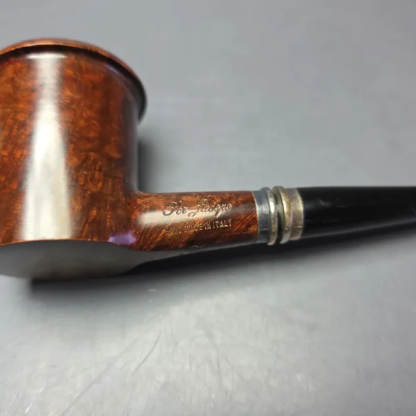 Ser Jacopo Imago L1 C Smooth Poker Sitter w/ Silver Estate Briar Pipe, Unsmoked - Image 9