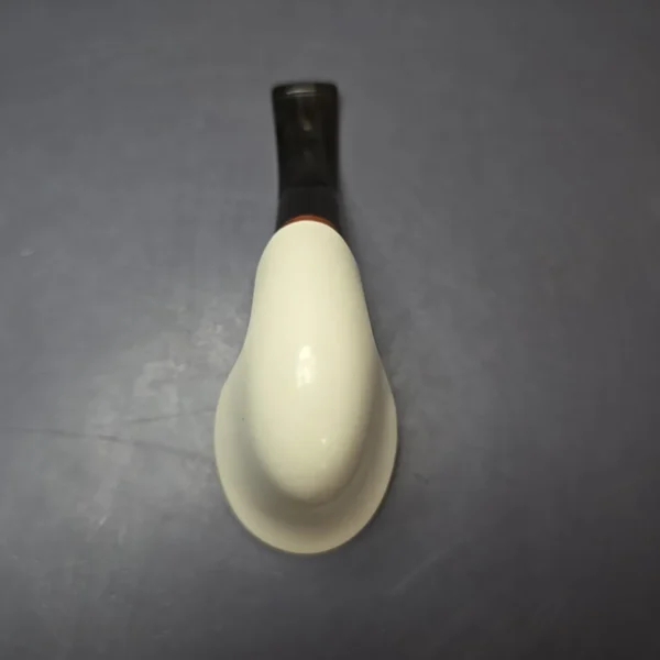MBSD Meerschaum Deluxe Smooth Cobra Block Meerschaum Pipe, Briar-Mortise, New - Image 9