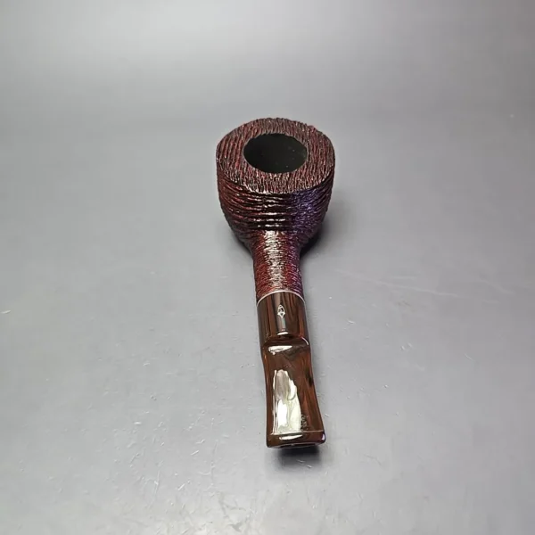 Savinelli Mega 121 EX Rusticated Pot Estate Briar Pipe, Unsmoked, 9mm - Image 5