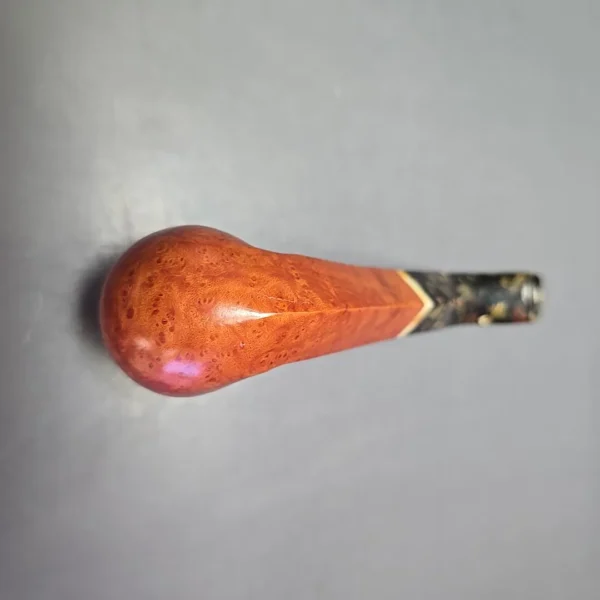 Lane Limited Smooth Bent Billiard w/ Acrylic Estate Briar Pipe, Italian Estates - Image 9