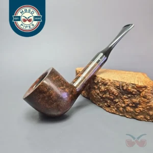 Sasieni Family Era Sportsman Fantail Smooth Pot Estate Briar Pipe, English Estates