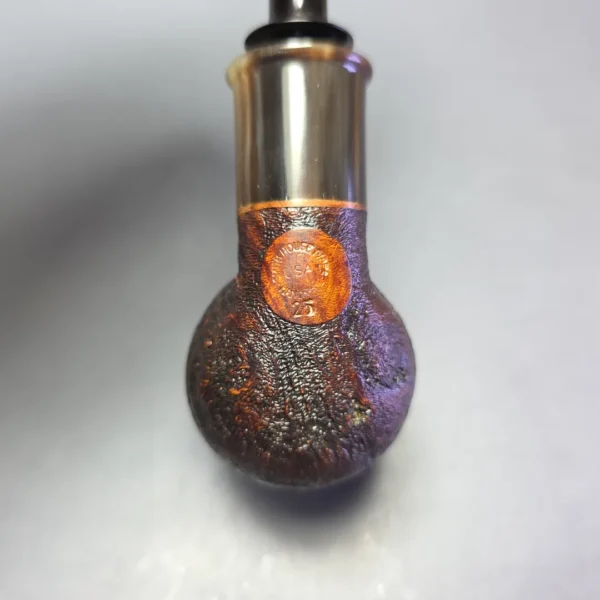 Smith House Vintage Sandblasted Nosewarmer Billiard w/ Ox Horn Handmade Briar Pipe, New - Image 8