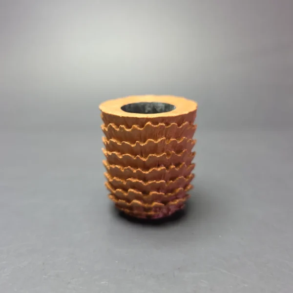 Eclesias Pipes "Dragon Scale" Natural Sandblasted Billiard Handmade Briar Pipe, New - Image 3