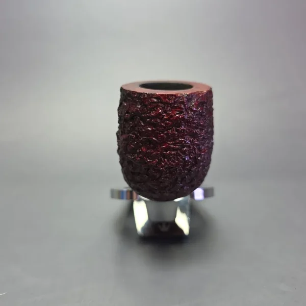 Sean Reum Glacier Partially Rusticated Billiard Estate Briar Pipe, American Estates - Image 3