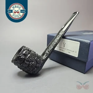 Savinelli 150th Anniversary Capri Root Briar 801 Rusticated Canadian Briar Pipe, New