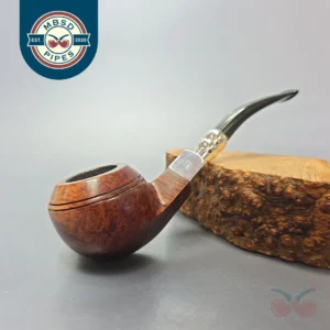 Dunhill 1992 Bruyere 3108 Smooth Bulldog w/ Silver Spigot Estate Briar Pipe, English Estates
