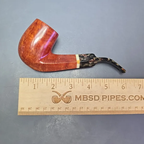 Lane Limited Smooth Bent Billiard w/ Acrylic Estate Briar Pipe, Italian Estates - Image 12