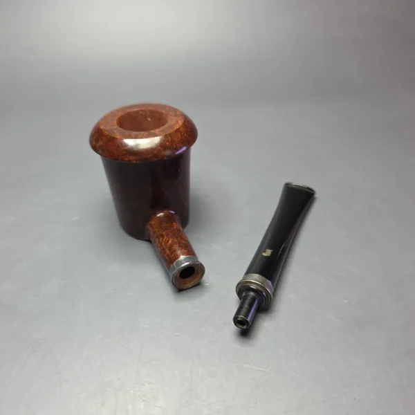 Ser Jacopo Imago L1 C Smooth Poker Sitter w/ Silver Estate Briar Pipe, Unsmoked - Image 13
