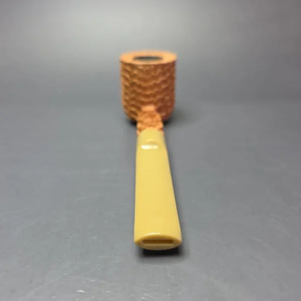 Eclesias Pipes "Dragon Scale" Natural Sandblasted Billiard Handmade Briar Pipe, New - Image 5