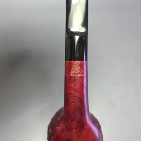 Sean Reum Glacier Partially Rusticated Billiard Estate Briar Pipe, American Estates - Image 8