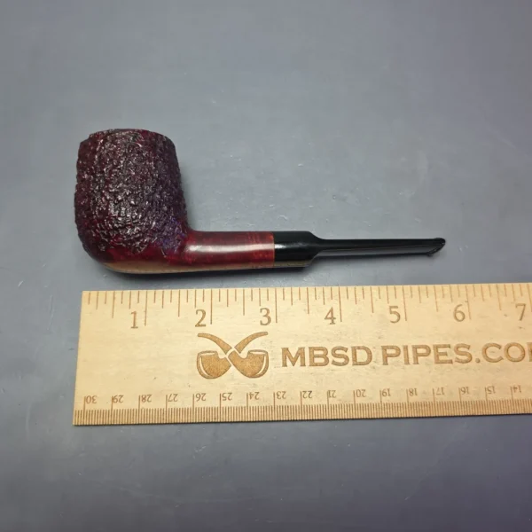 Sean Reum Glacier Partially Rusticated Billiard Estate Briar Pipe, American Estates - Image 9