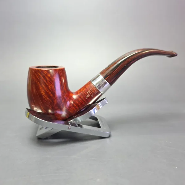 Astleys (by Ferndown) Smooth Bent Billiard w/ Silver Estate Briar Pipe, Unsmoked - Image 4