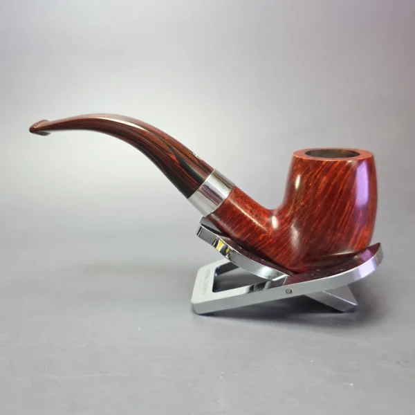 Astleys (by Ferndown) Smooth Bent Billiard w/ Silver Estate Briar Pipe, Unsmoked - Image 6