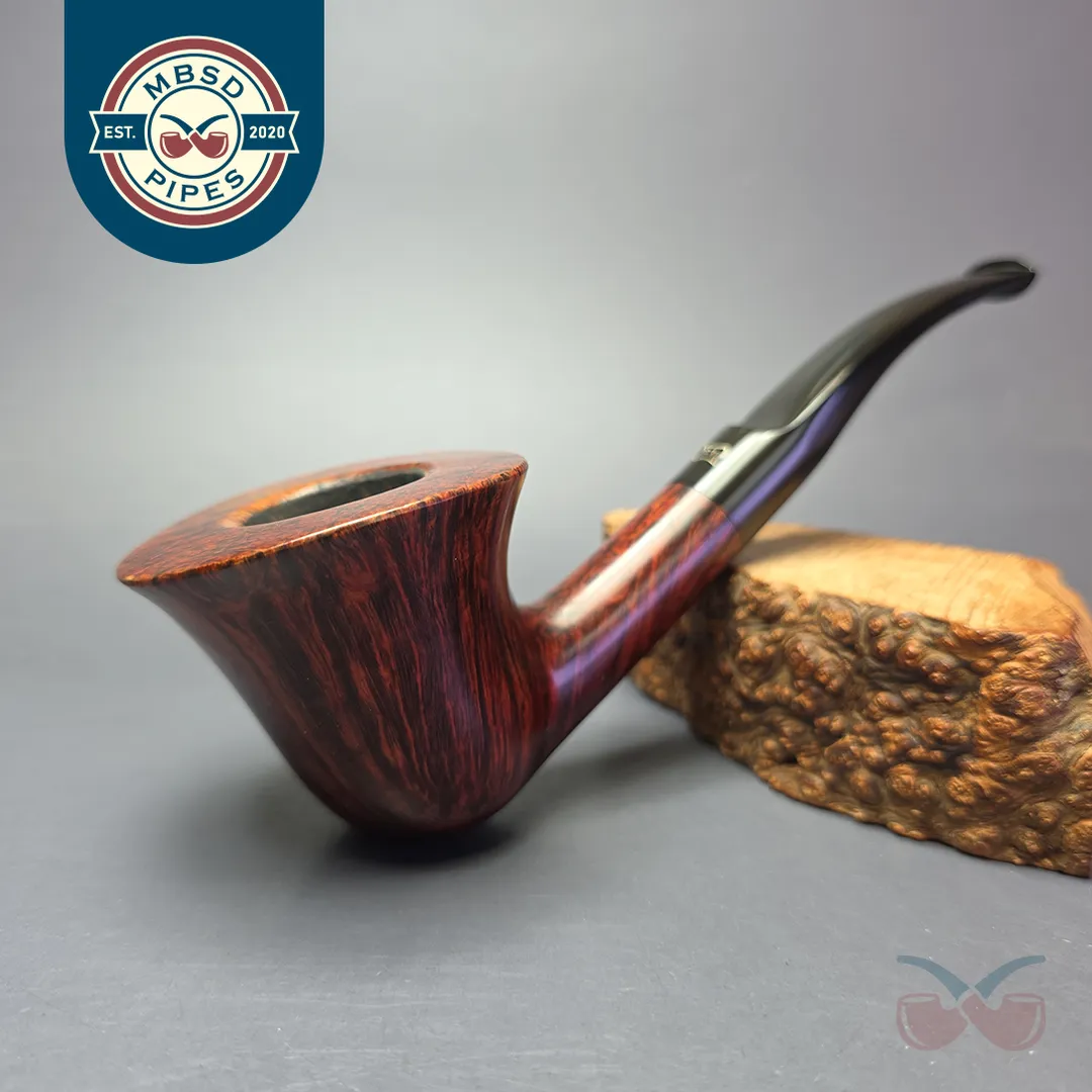 Preben Holm Traditional Matt Smooth Dublin Estate Briar Pipe, Danish Estates