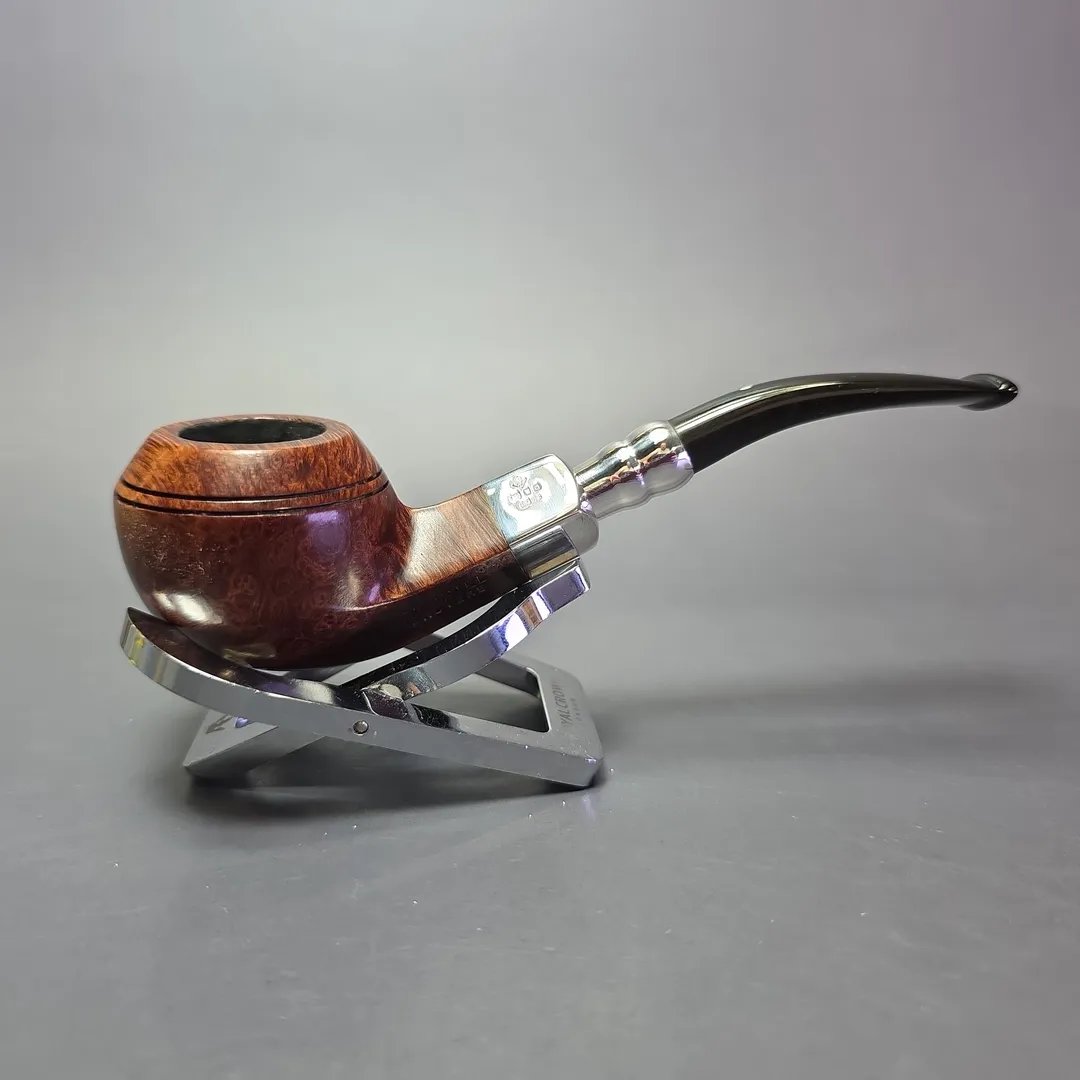 Dunhill 1992 Bruyere 3108 Smooth Bulldog w/ Silver Spigot Estate Briar Pipe, English Estates - Image 2