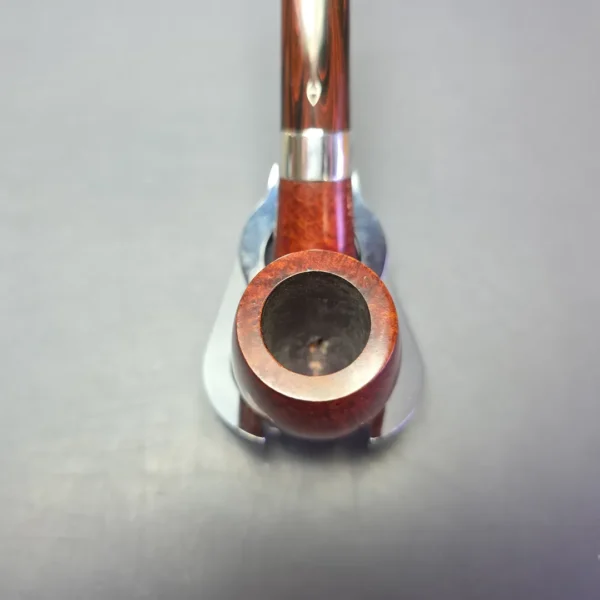 Astleys (by Ferndown) Smooth Bent Billiard w/ Silver Estate Briar Pipe, Unsmoked - Image 7