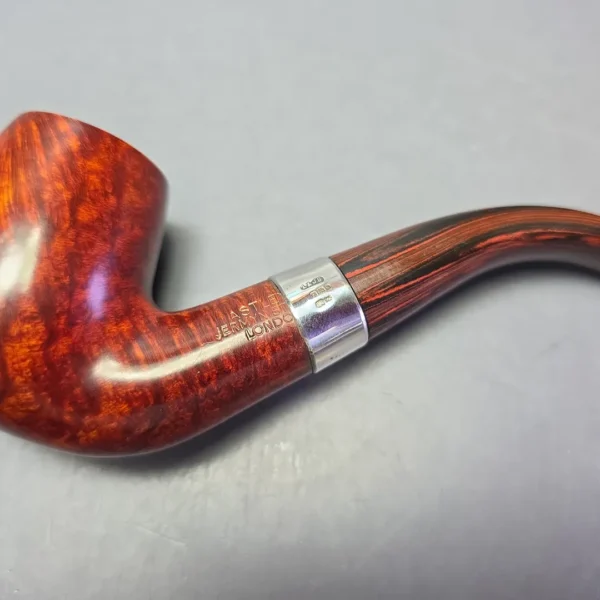 Astleys (by Ferndown) Smooth Bent Billiard w/ Silver Estate Briar Pipe, Unsmoked - Image 9
