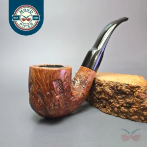 Custombilt (c. 1946-53) Rusticated Oom Paul Estate Briar Pipe, American Estates