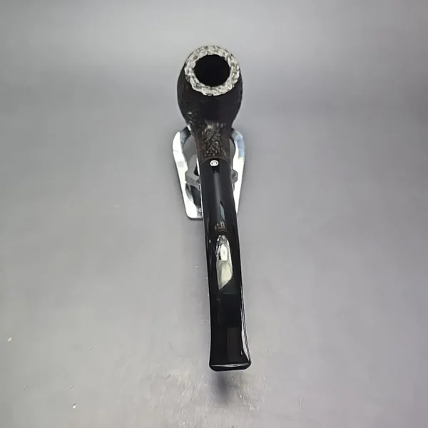 James Upshall Bark EXL Rusticated Bent Billiard Estate Briar Pipe, Unsmoked - Image 5