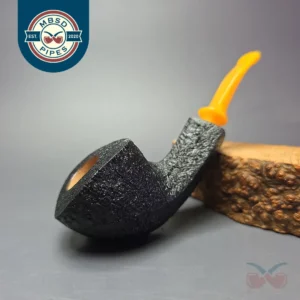 Buckeye Hand Made Sandblasted Diamond Shank Dublin Briar Pipe, New