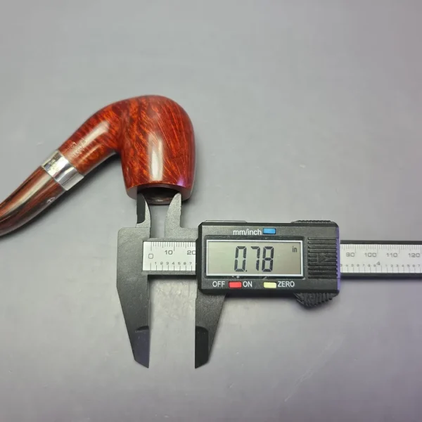 Astleys (by Ferndown) Smooth Bent Billiard w/ Silver Estate Briar Pipe, Unsmoked - Image 12
