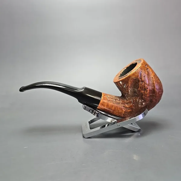 Custombilt (c. 1946-53) Rusticated Oom Paul Estate Briar Pipe, American Estates - Image 4