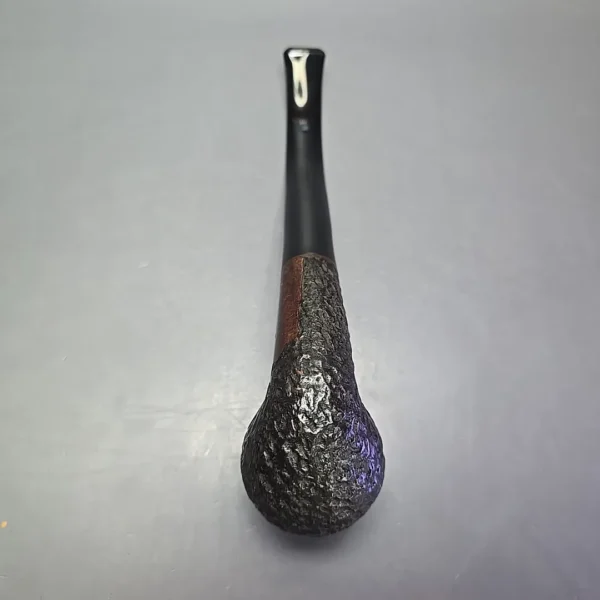 James Upshall Bark EXL Rusticated Bent Billiard Estate Briar Pipe, Unsmoked - Image 9