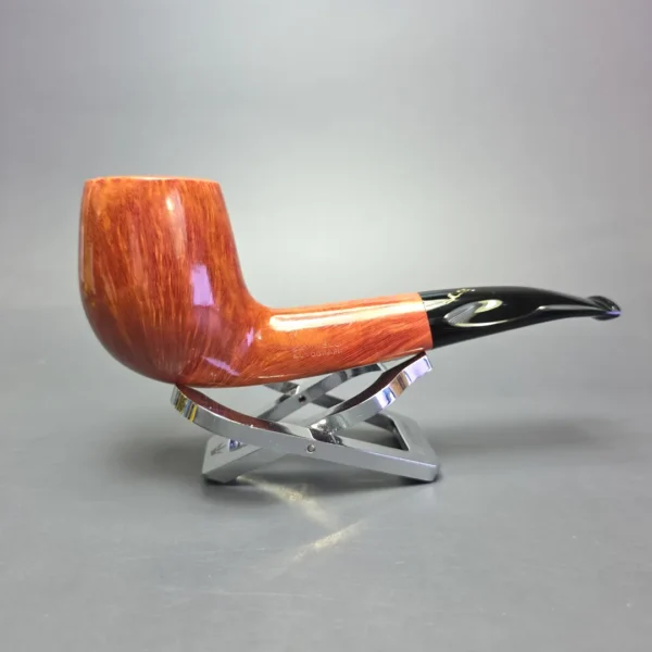 Savinelli Autograph 4 Smooth Brandy Estate Briar Pipe, Unsmoked, 6mm - Image 3