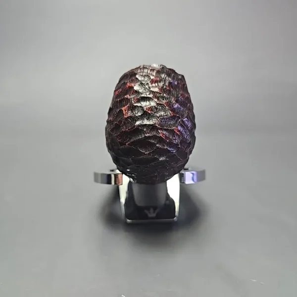 Peterson 2024 Christmas Pipe 221 Rusticated Bent Billiard Estate Briar Pipe, Unsmoked - Image 3