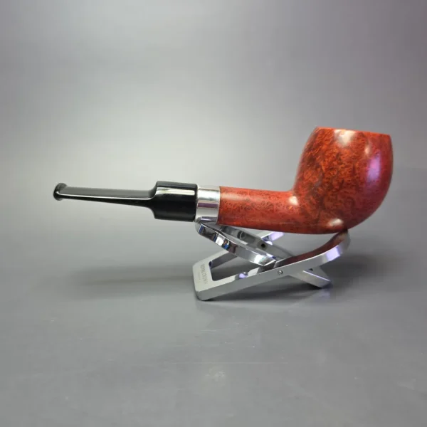 Design Berlin Potsdam Smooth Apple w/ Silver Estate Briar Pipe, Unsmoked, 9mm - Image 4