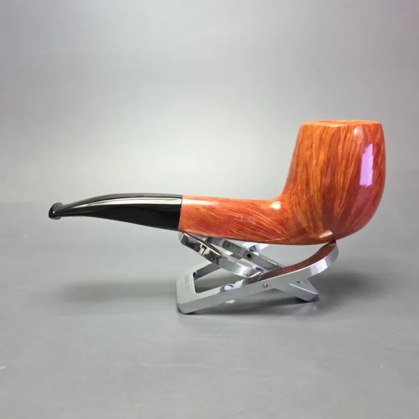 Savinelli Autograph 4 Smooth Brandy Estate Briar Pipe, Unsmoked, 6mm - Image 5