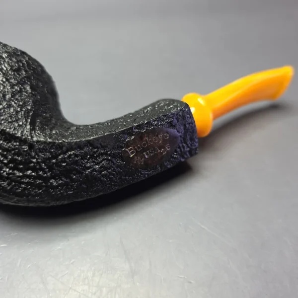Buckeye Hand Made Sandblasted Diamond Shank Dublin Briar Pipe, New - Image 8
