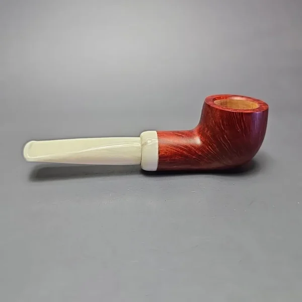 Chacom Turbo 918 Smooth Red Pot Estate Briar Pipe, Unsmoked, 9mm - Image 4