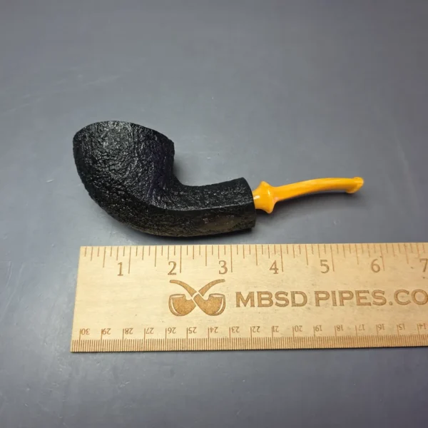 Buckeye Hand Made Sandblasted Diamond Shank Dublin Briar Pipe, New - Image 9