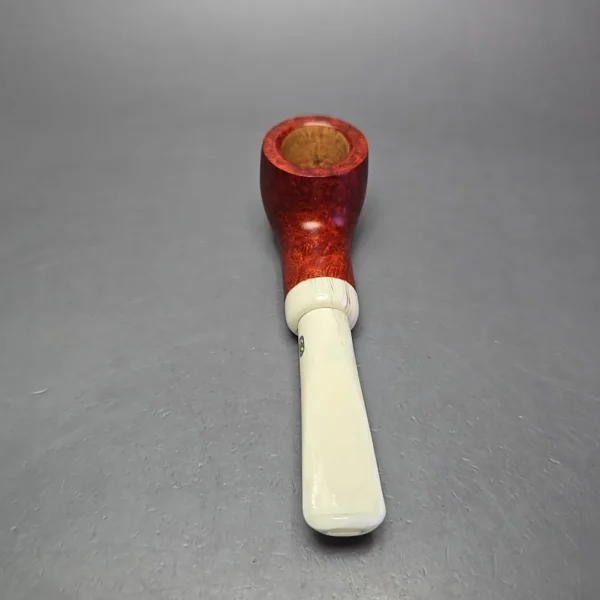Chacom Turbo 918 Smooth Red Pot Estate Briar Pipe, Unsmoked, 9mm - Image 5