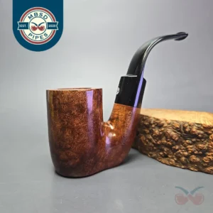 James Upshall (c. 1980s) P Grade Smooth Oom Paul Sitter Estate Briar Pipe, Unsmoked