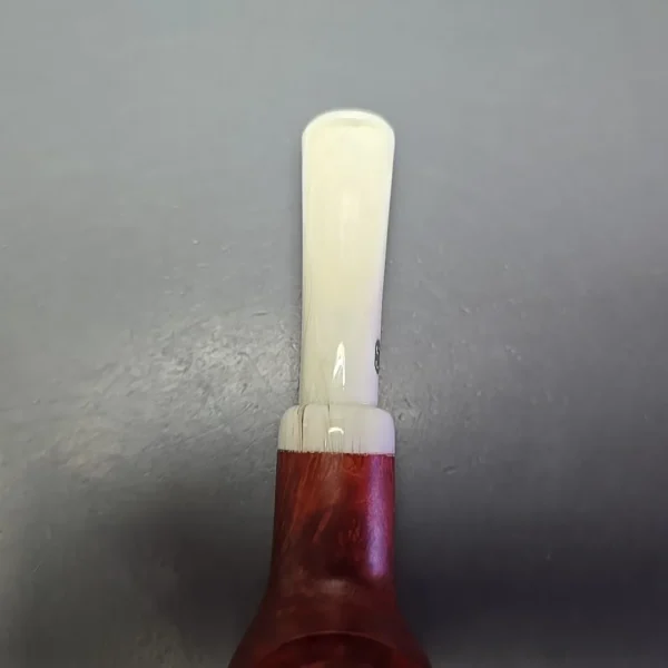 Chacom Turbo 918 Smooth Red Pot Estate Briar Pipe, Unsmoked, 9mm - Image 7