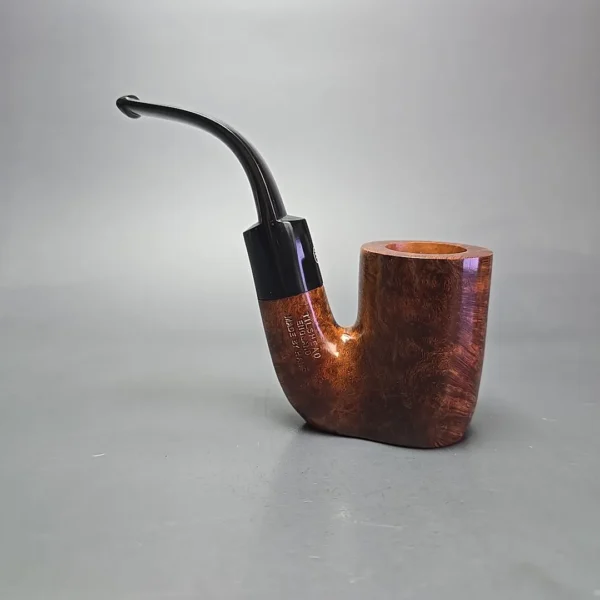 James Upshall (c. 1980s) P Grade Smooth Oom Paul Sitter Estate Briar Pipe, Unsmoked - Image 3
