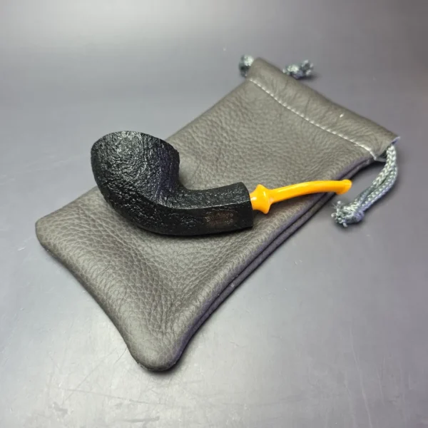 Buckeye Hand Made Sandblasted Diamond Shank Dublin Briar Pipe, New - Image 12