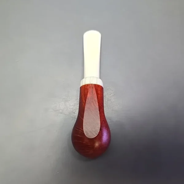 Chacom Turbo 918 Smooth Red Pot Estate Briar Pipe, Unsmoked, 9mm - Image 9